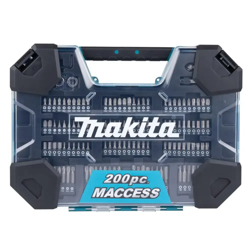 Kit de acessórios maccess com 200 peças E-22610 Makita — fotografia 2