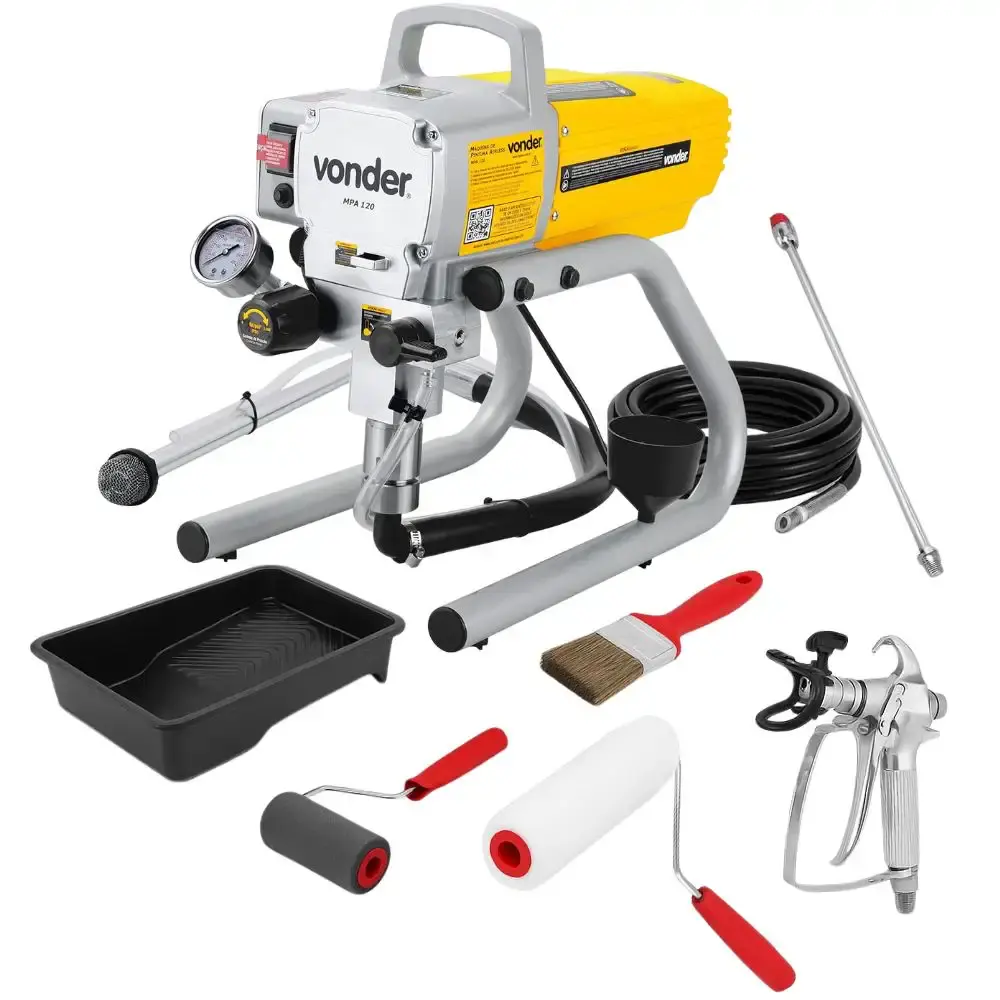 Máquina de pintura airless 1,2 HP MPA 120 Vonder com conjunto pintura 5 peças NOVE54 110 V — fotografia de referência