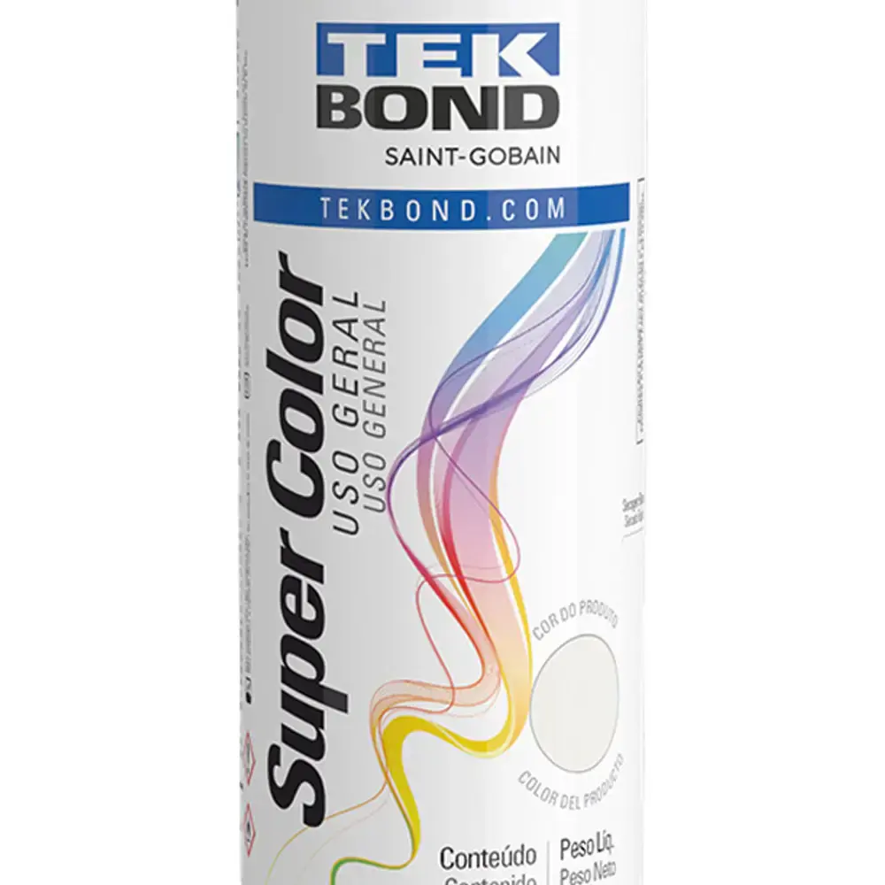 Tinta spray 350ML branco brilhante 23021006900 Tekbond — fotografia 3