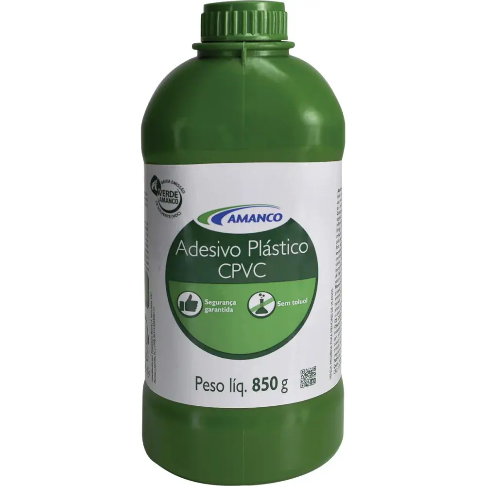 Adesivo plástico para cpvc frasco de 850G Amanco — fotografia de referência