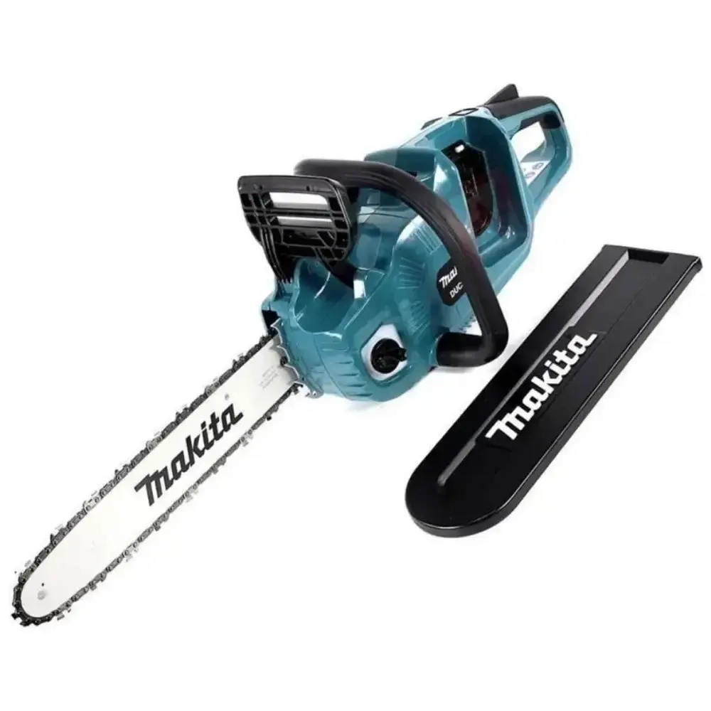 Motosserra a bateria 36V sabre 35 CM com 2 baterias 18V e carregador bivolt Makita — fotografia 3