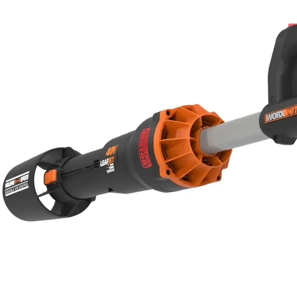 Soprador de folhas elétrico 40V com baterias 20V 4,0AH Worx — fotografia 4