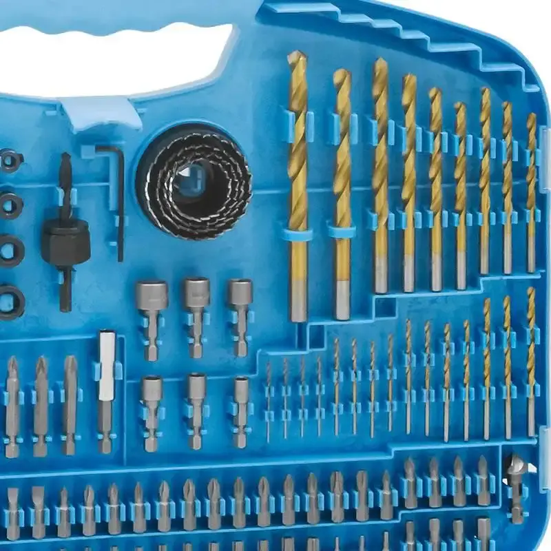 Kit de brocas. ponteiras e serras copo com 129 peças G19517AC Gamma — fotografia 5