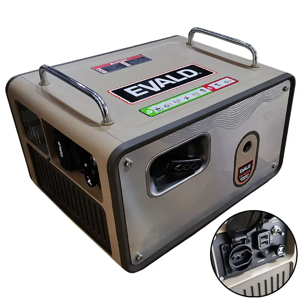 Gerador de energia inverter à gás butano 900W EG1000XG Evald 110 V
