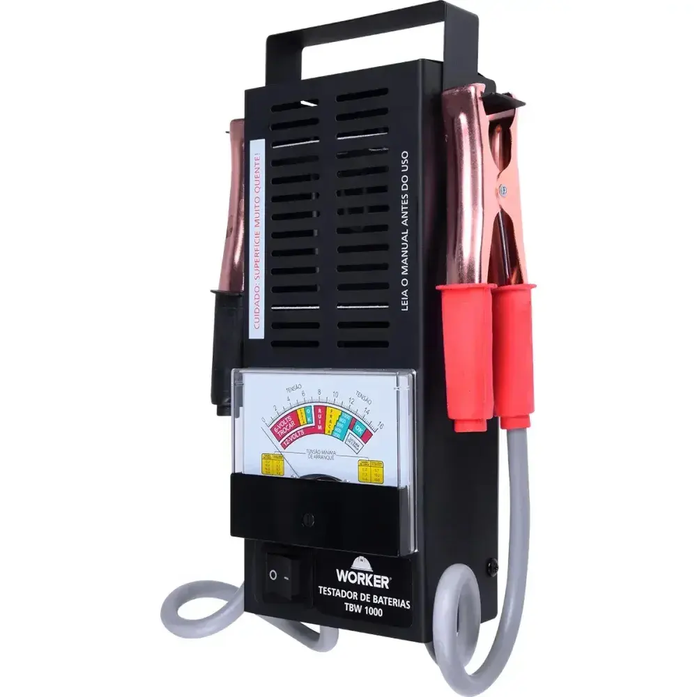 Testador de baterias TBW1000 100A 170AH 16VCC Worker — fotografia 7