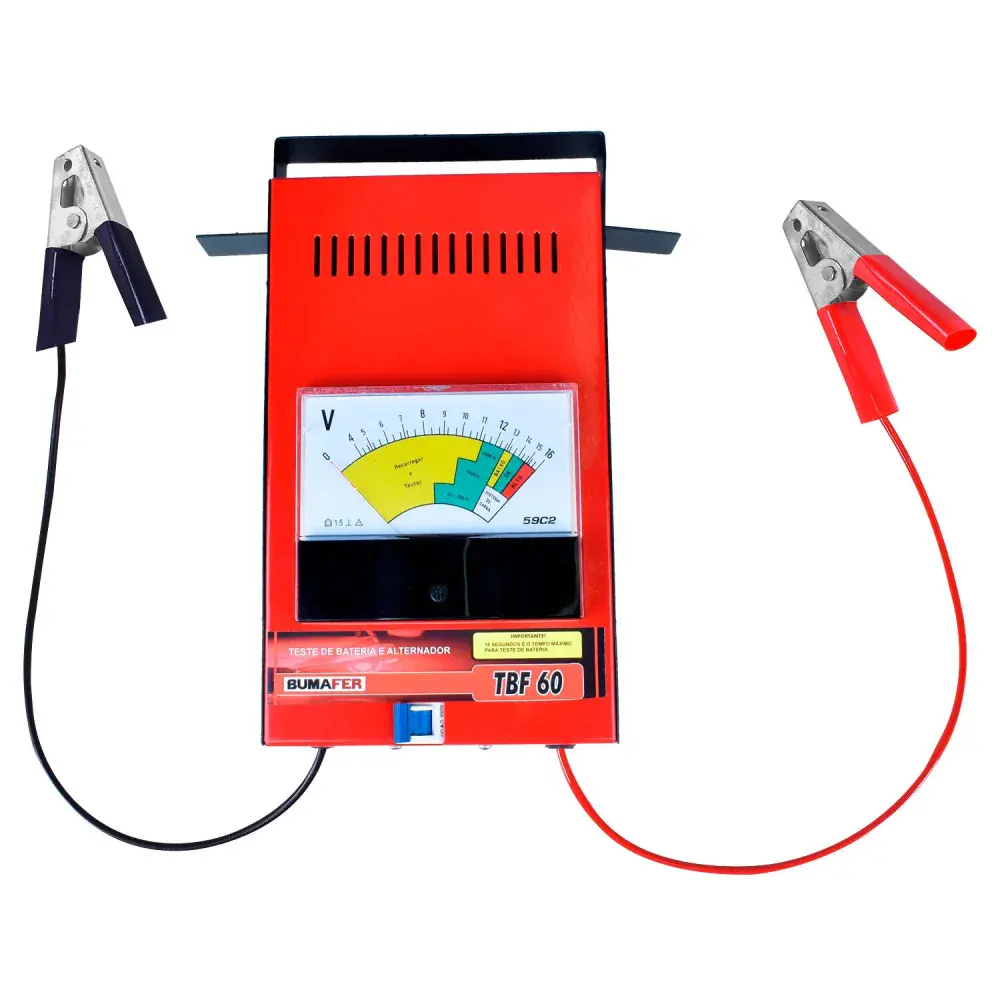 Teste de bateria 22 amp 0-16V analógico TBF60 Bumafer