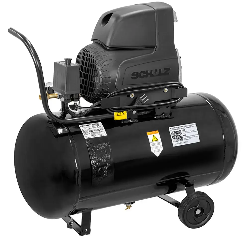 Compressor de ar 2,0 HP 8,6 pés 50 litros pratiko CSI 8,6/50 Schulz 220 V — fotografia 2