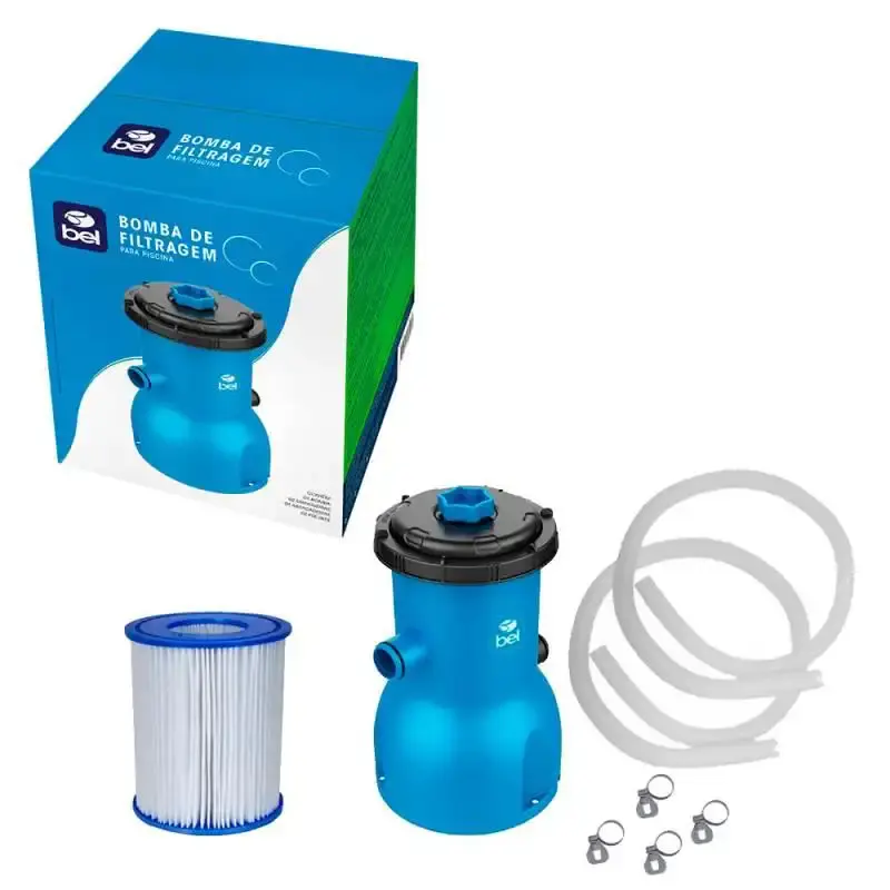 Piscina com Armação 5.000 Litros 305 x 76 CM 510000 com Bomba Filtrante BEL 220 V BEL FIX — fotografia 4