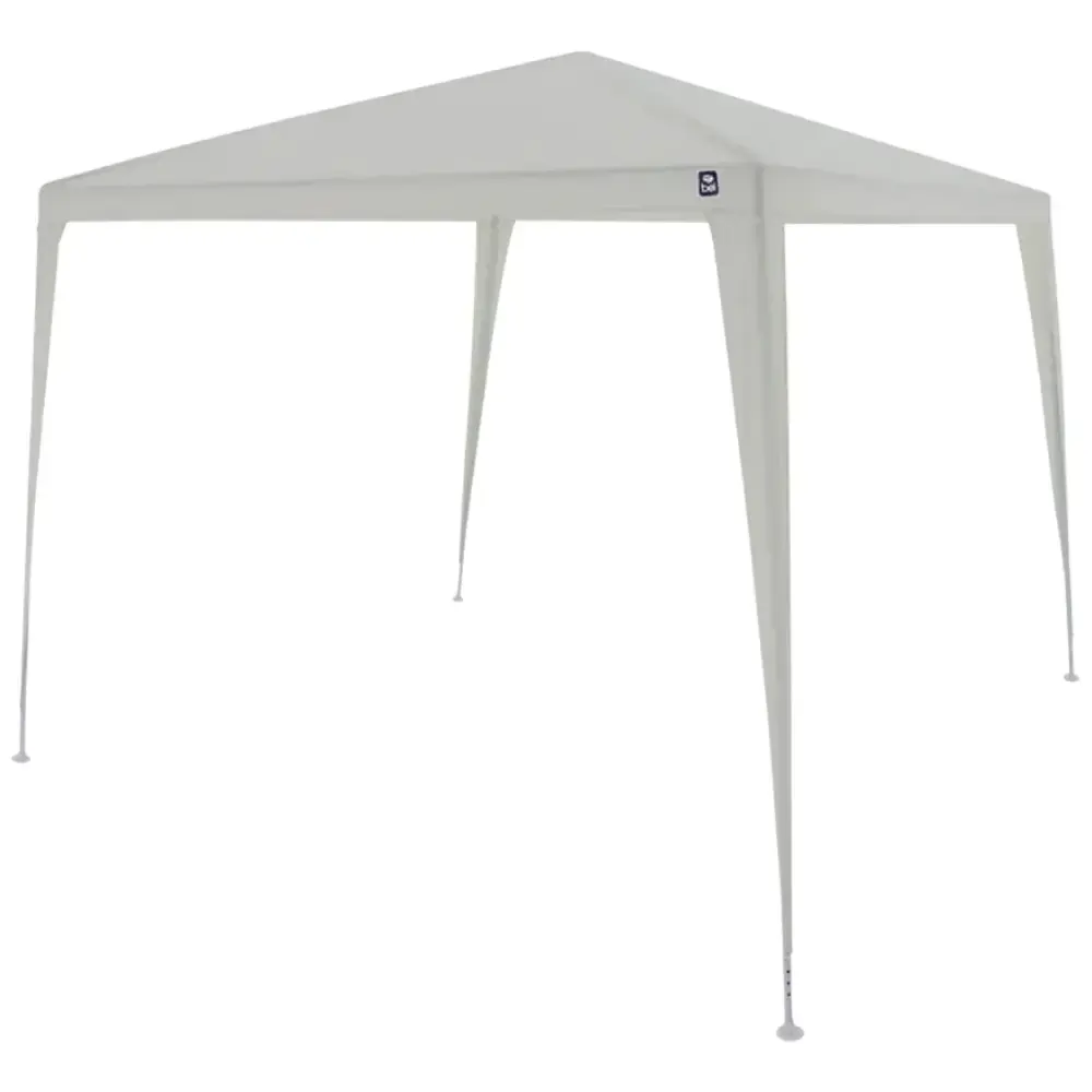 Tenda Gazebo Tubular 3m x 3m Polietileno Branca BEL BEL FIX