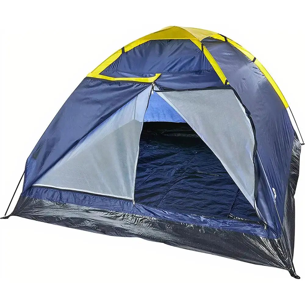 Barraca camping 4 lugar com bomba manual e colchão casal BEL — fotografia 5