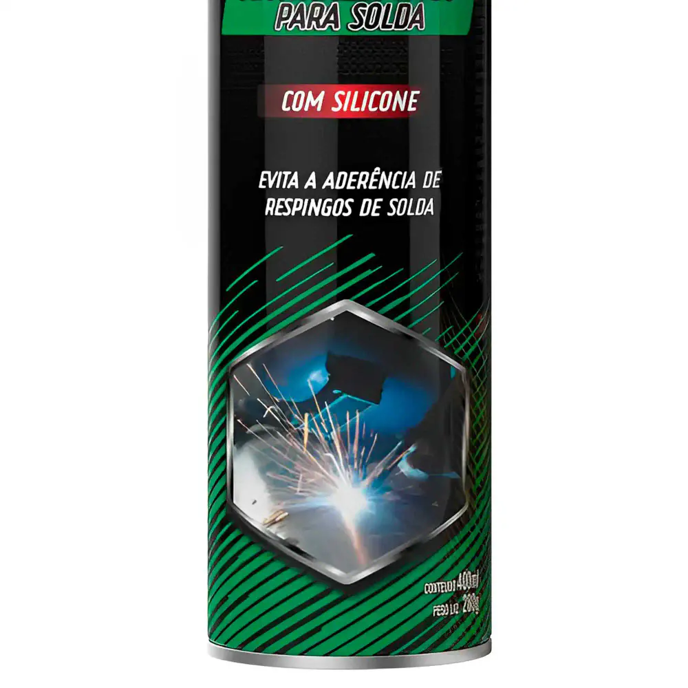 Anti Respingo Solda Spray 400ml c| Silicone 6 Uni Mundial Prime — fotografia 4