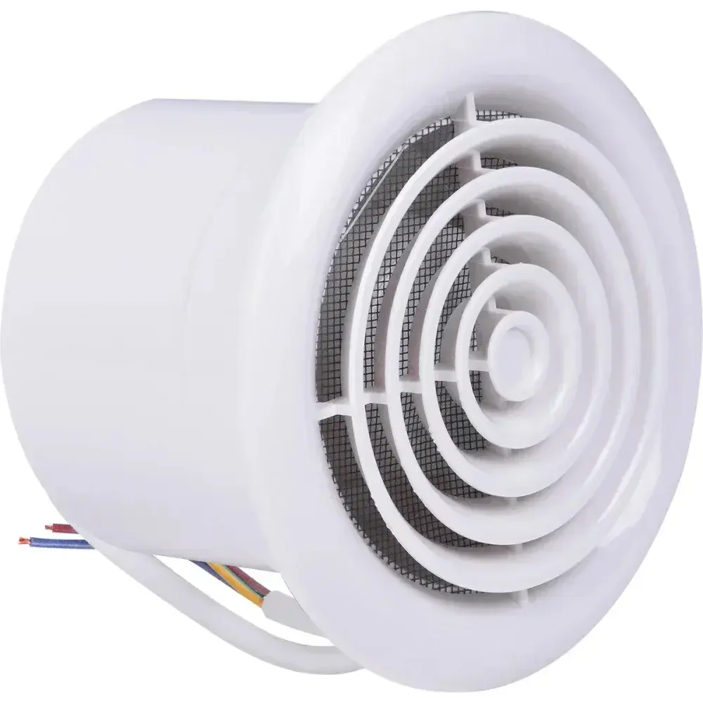 Exaustor para banheiro redondo 100MM 127V branco Liege — fotografia 6