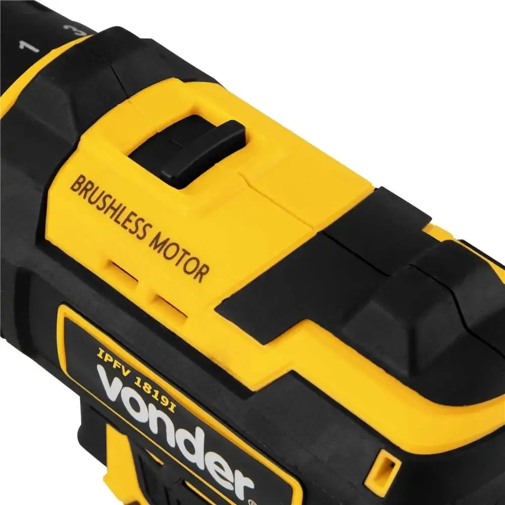 Parafusadeira/furadeira de impacto bateria intercambiável 18 v sem bateria carregador ipfv 1819I Vonder — fotografia 10