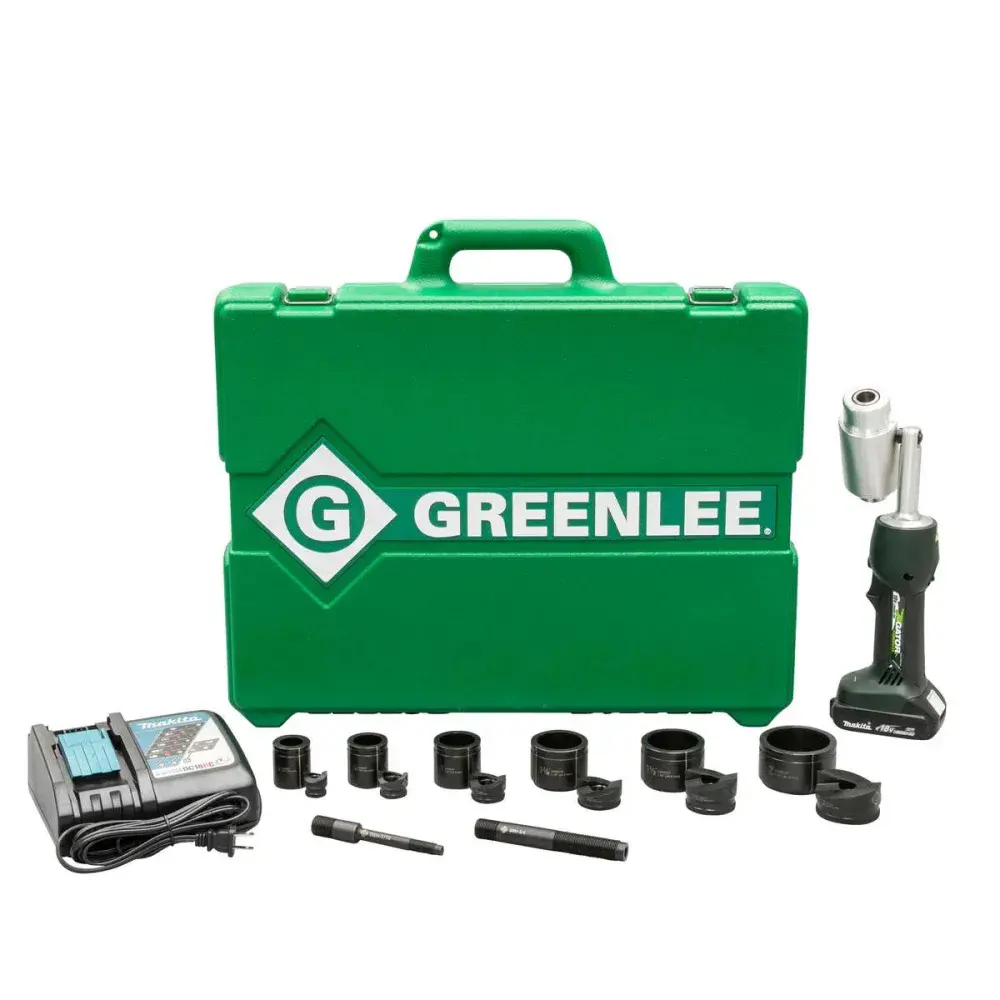 Vazador de chapa vazador hidráulico a bateria 1/2 a 2 Greenlee — fotografia 6