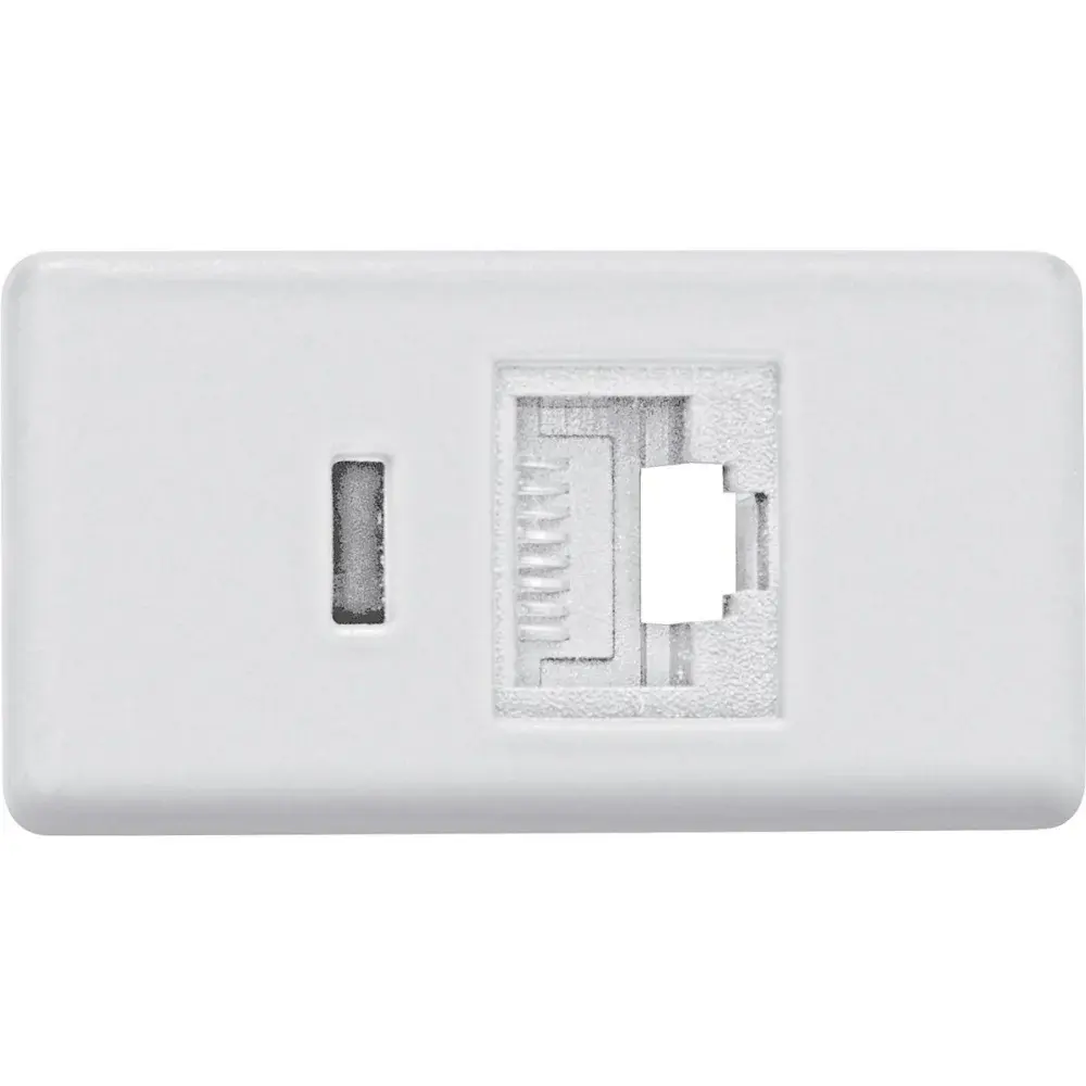 Módulo tomada transmissão dados RJ45 CAT6 branco Tramontina — fotografia de referência