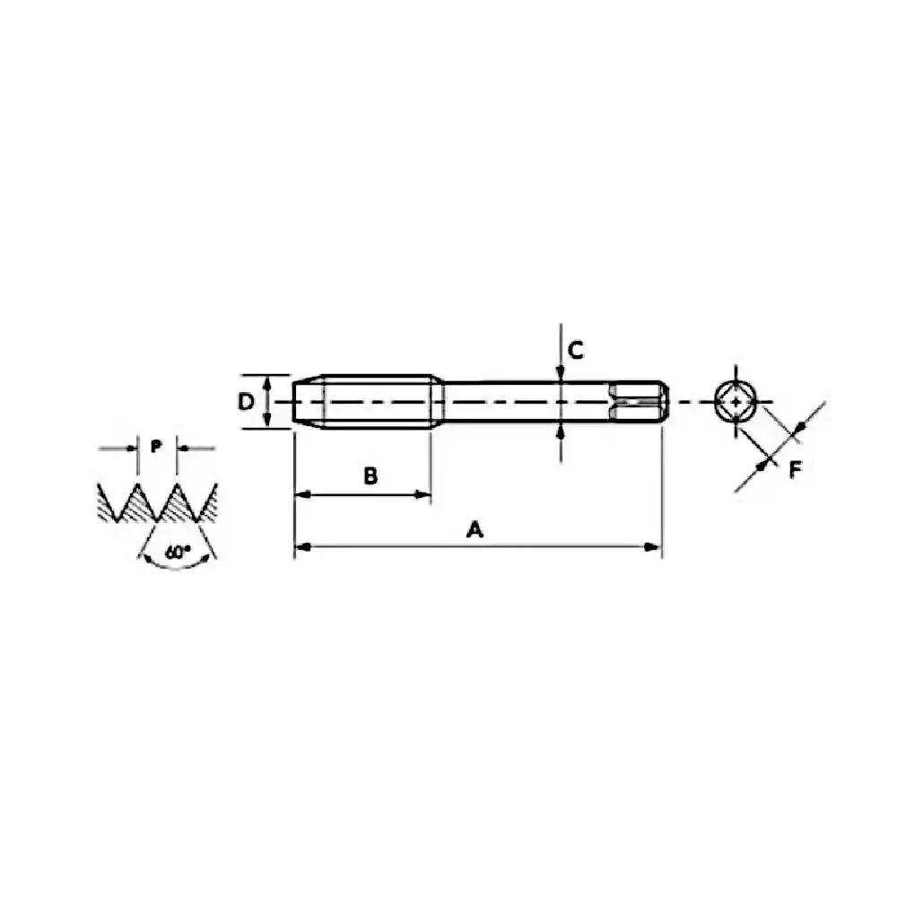 Jogo com 2 Macho Manual HSS M10 x 1mm Din 2181 OSG — fotografia 4
