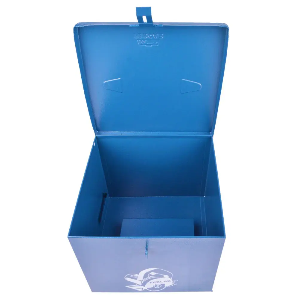 Caixa de metal para serra mármore 24X24X21CM 12 Fercar — fotografia 4