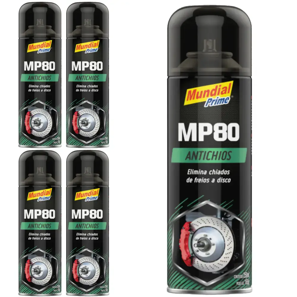 Spray antichios de freios 250ML 5 unidades MP80 mundial prime