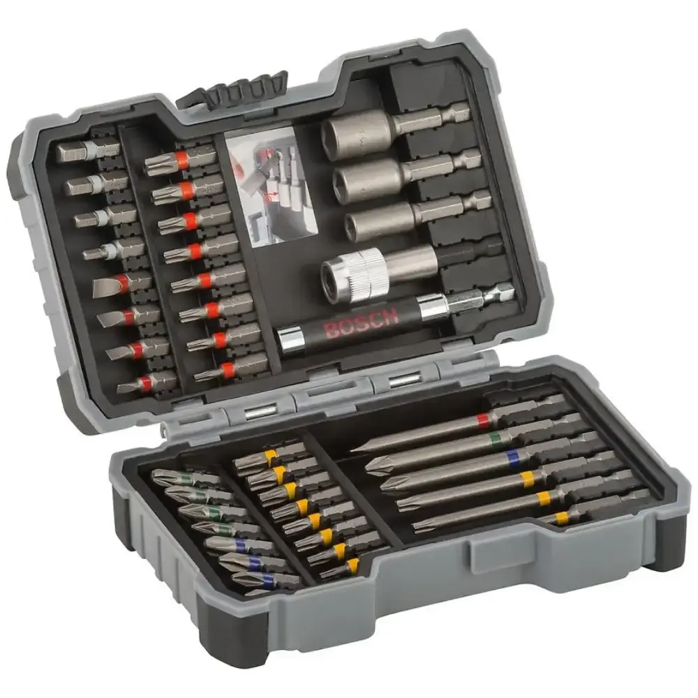 Kit de pontas e soquetes bosch extra hard kit 43 peças — fotografia de referência