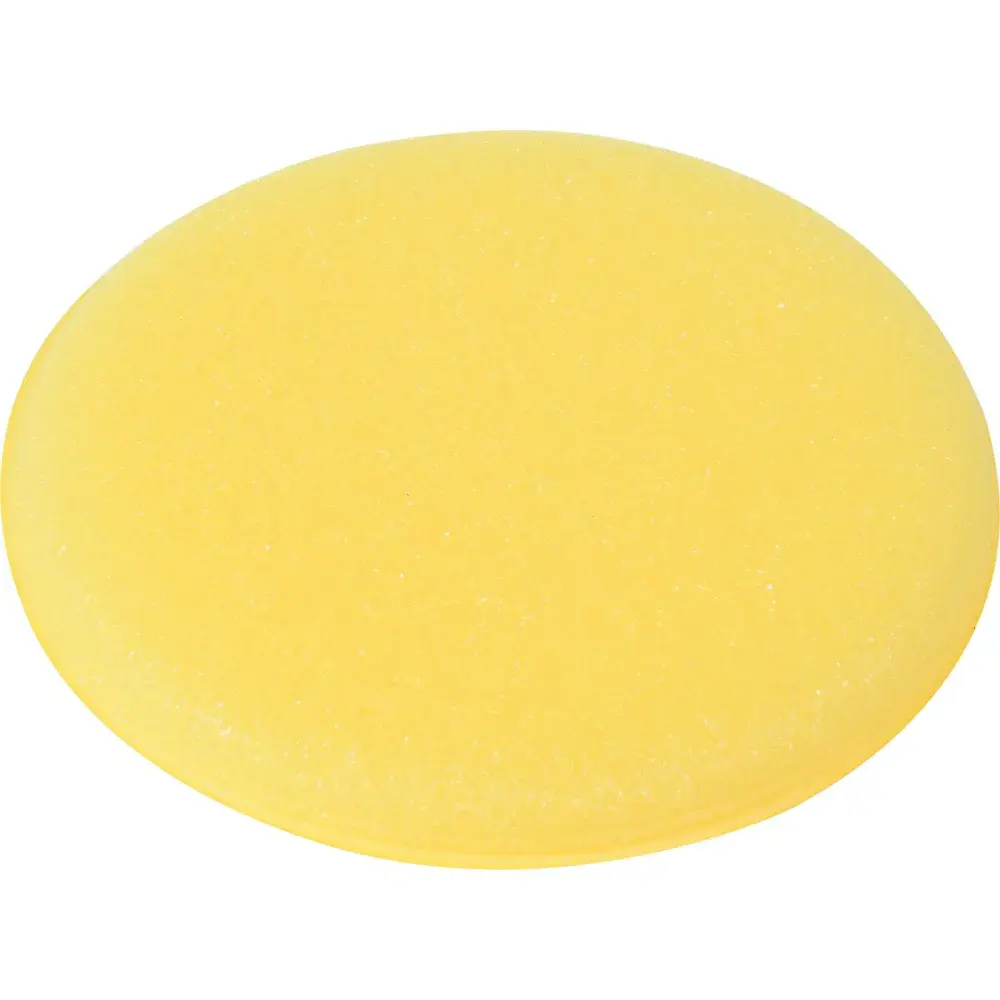 Aplicador de cera automotiva espuma amarela 120MM Worker — fotografia 4