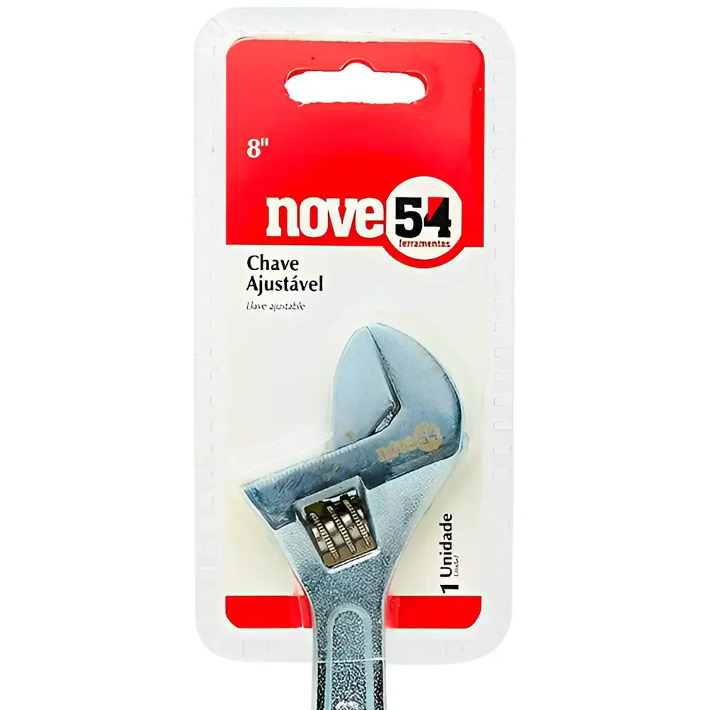 Chave ajustável inglesa cromada 6 pol Nove54 — fotografia 5