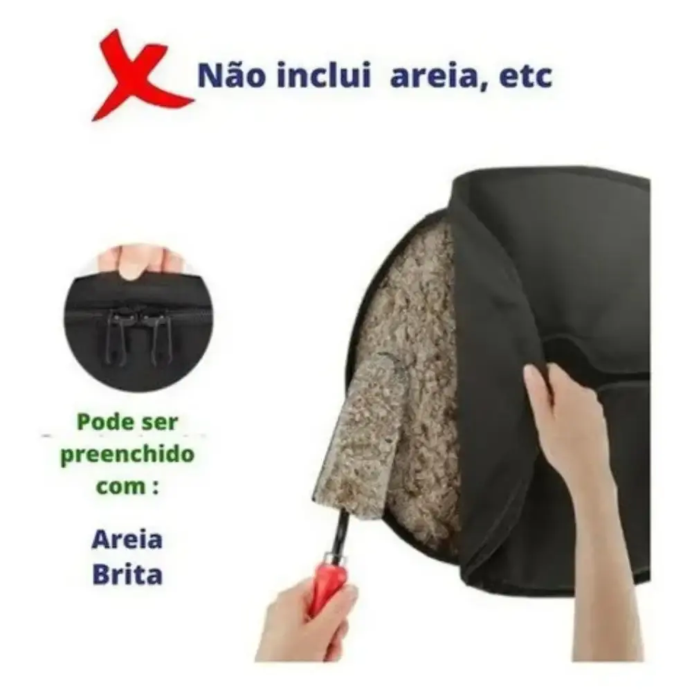 Base tipo bolsa areia para ombrellone 30 KG IWCJ008 ImportWay — fotografia 5