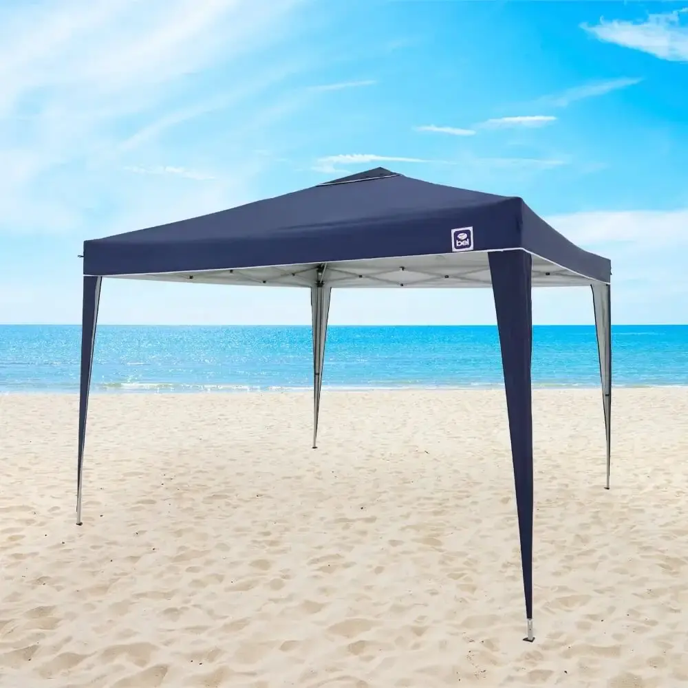 Tenda gazebo azul em poliéster 3X3M articulada 330300 BEL — fotografia 7