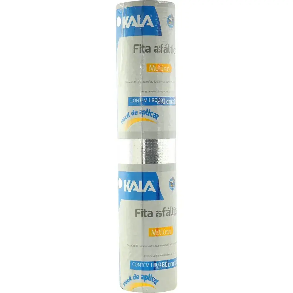 Fita manta asfáltica autoadesiva alumínio 60CM x 10M Kala — fotografia 5