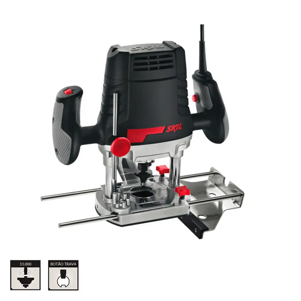 Tupia Skil 1831 1100W com 6 fresas, 3 pinças e 3 guias em maleta 110 V — fotografia 8