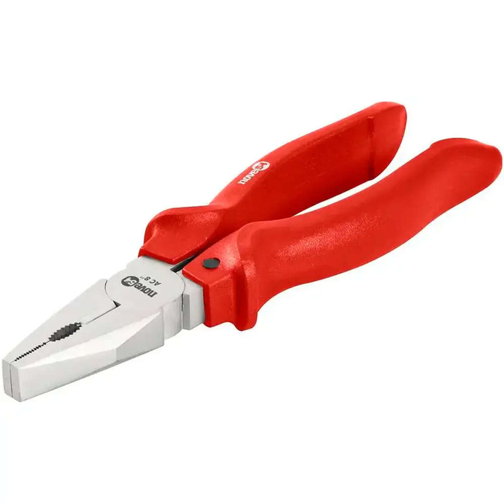 Alicate universal 8 pol em aço carbono niquelado Nove54 3662010800