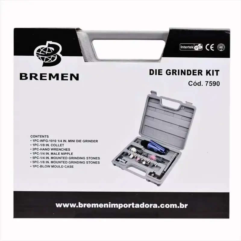 Retífica pneumática 1/4 POL com kit de acessórios 7590 Bremen — fotografia 5