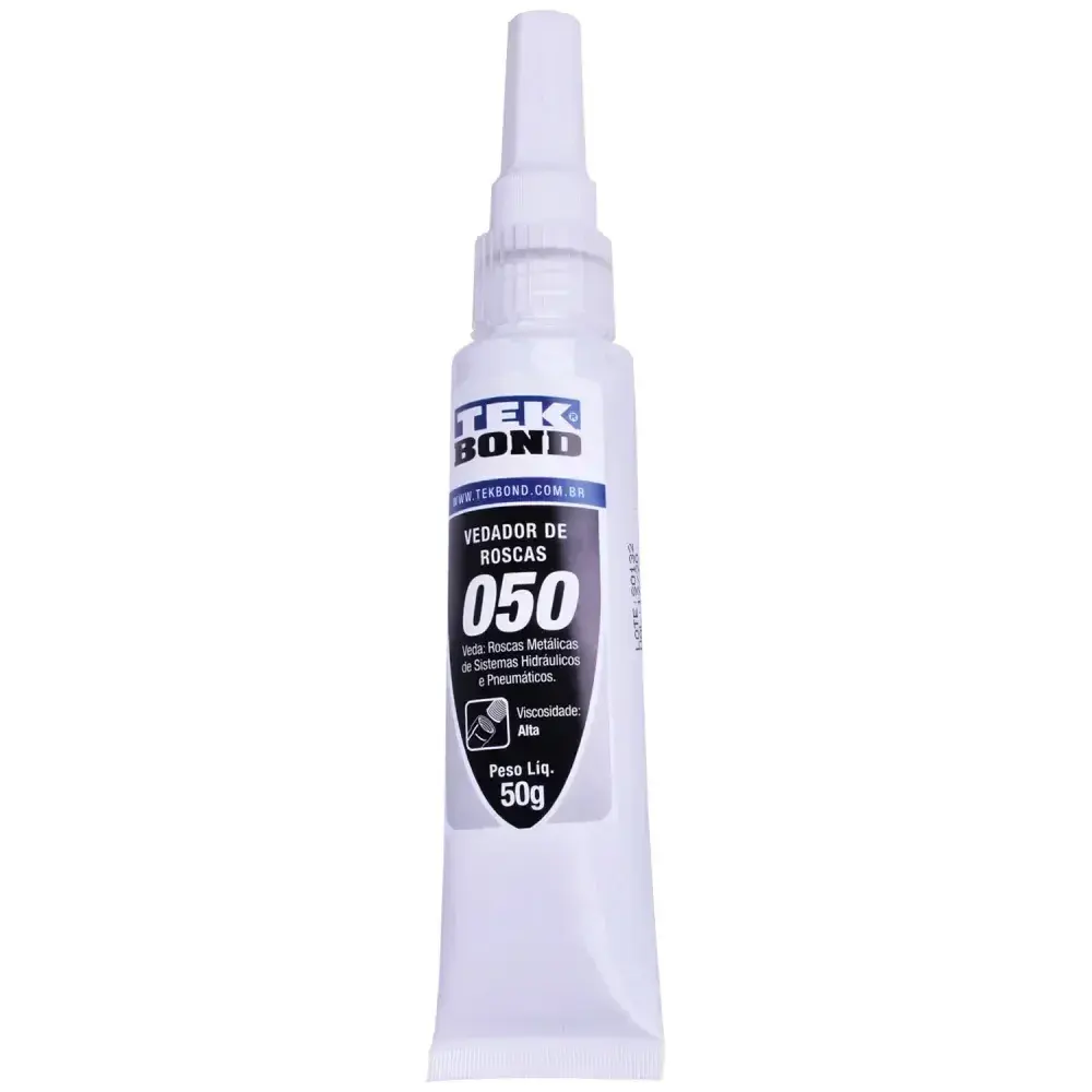 Adesivo veda rosca anaeróbico branco 50G Tekbond — fotografia 9
