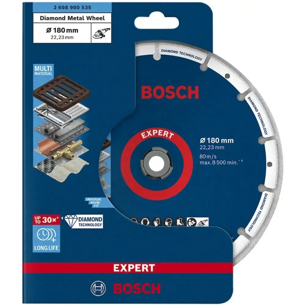 Disco de Corte Diamantado 7POL x 22,2mm para Metal EXPERT BOSCH — fotografia 3