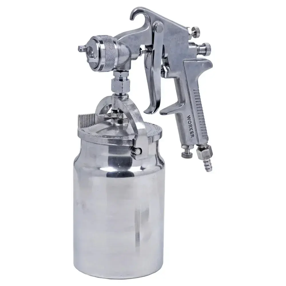 Pistola de pintura alta produção 1 litro 1.8MM Worker — fotografia 7