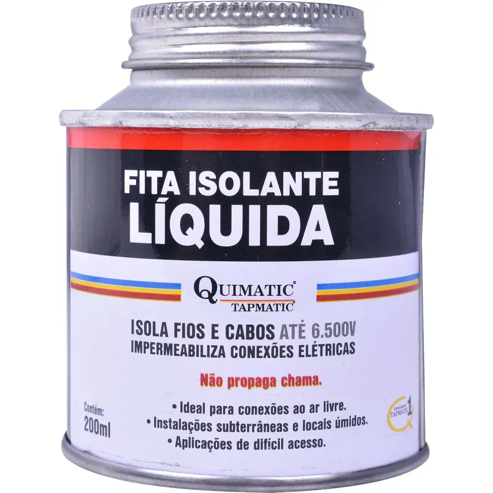Fita isolante líquida - incolor - 200 ml - quimatic tapmatic