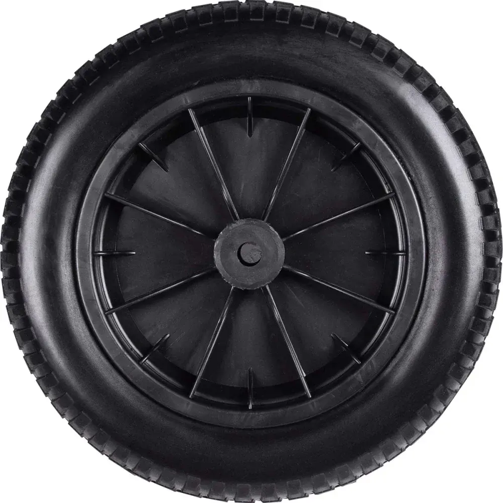 Roda para carrinho de mão Worker 3.25X8 poliuretano maciço com bucha abs — fotografia de referência