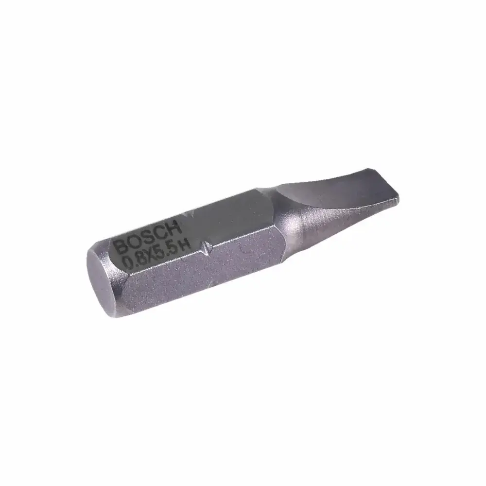 Ponta bits fenda 25MM sext. 1/4 0,8X5,5MM 2608521226 Bosch — fotografia 6