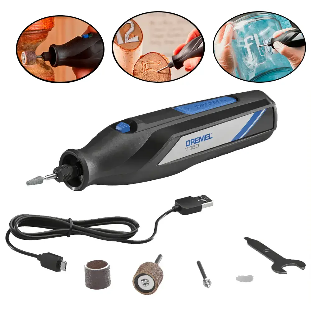 Retífica Dremel 7350 bateria 4V bivolt Dremel