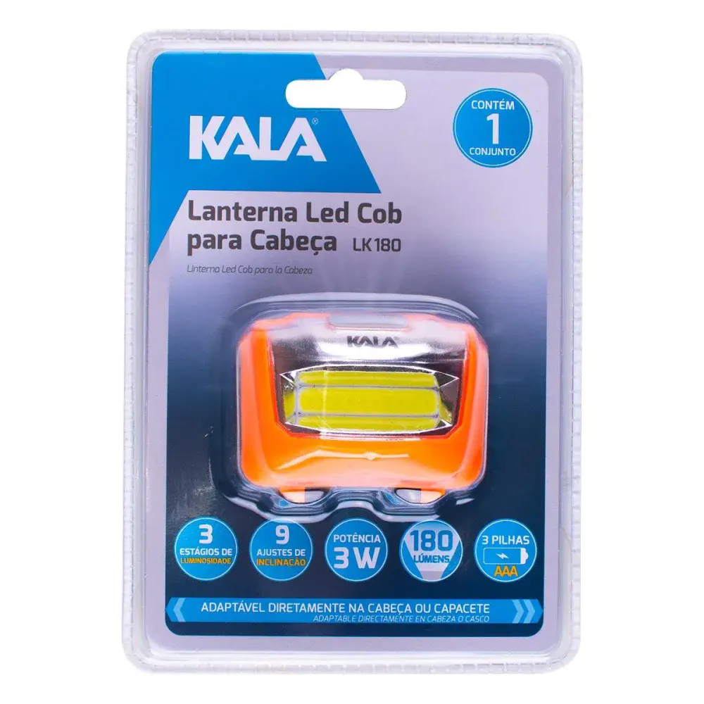 Lanterna led cob para cabeça lk 180 Kala — fotografia 6
