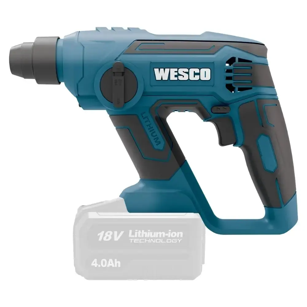 Parafusadeira impacto 18V 1/2 POL WS2417K com martelete perfurador WS2990.9 sds-plus Wesco — fotografia 6