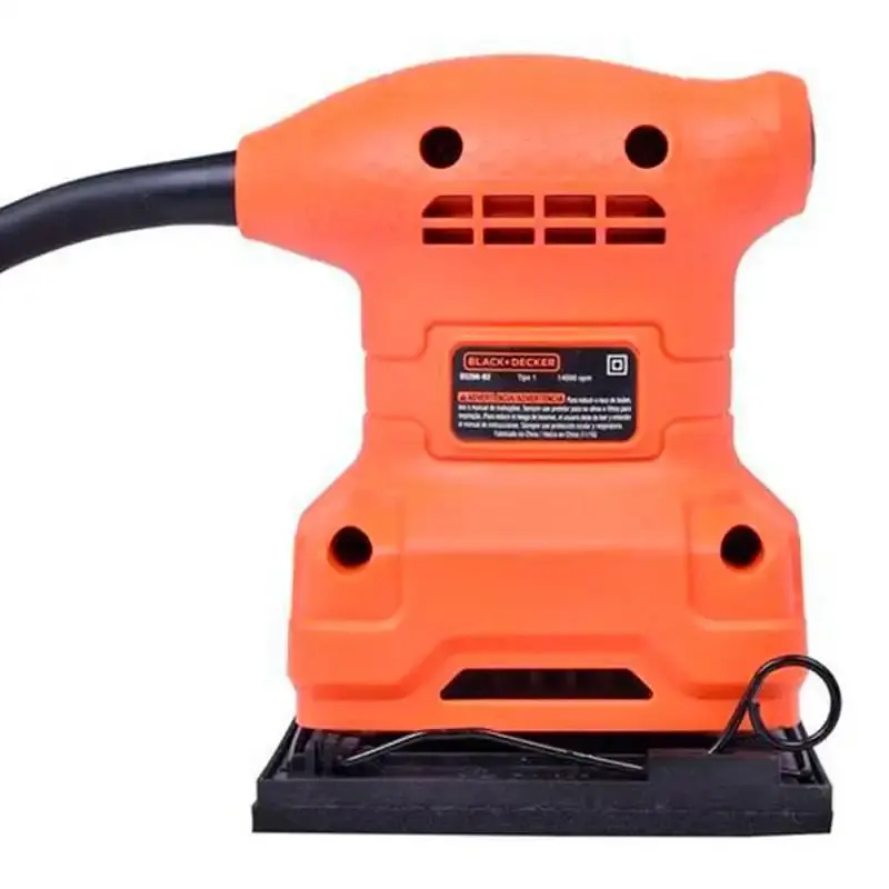 Lixadeira orbital 200W 14000 OPM BS200-BR black & decker 220 V — fotografia 2
