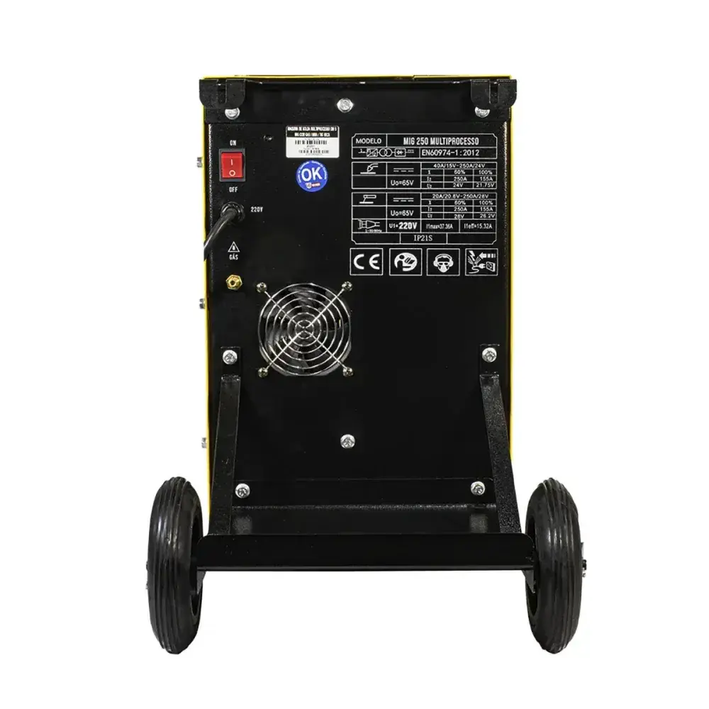 Máquina de solda multi mig 250I 11,2KVA 220V da V8 brasil — fotografia 10