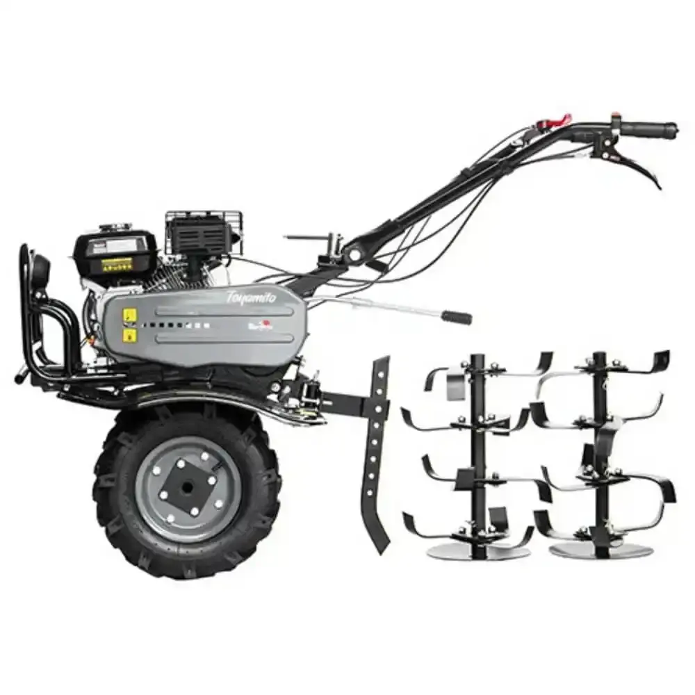 Motocultivador à gasolina 7HP com rodas e enxada rotativa TT90R-XP-U Toyama — fotografia 6