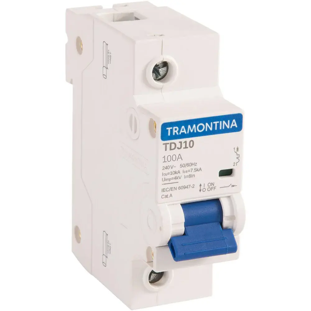 Disjuntor din unipolar TDJ10 100A 10KA curva c Tramontina