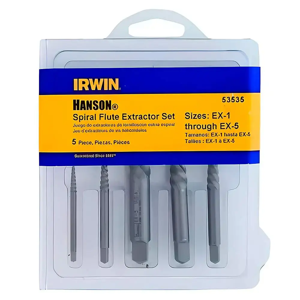 Extrator de parafusos quebrados com 5 peças IW13803 Irwin — fotografia de referência