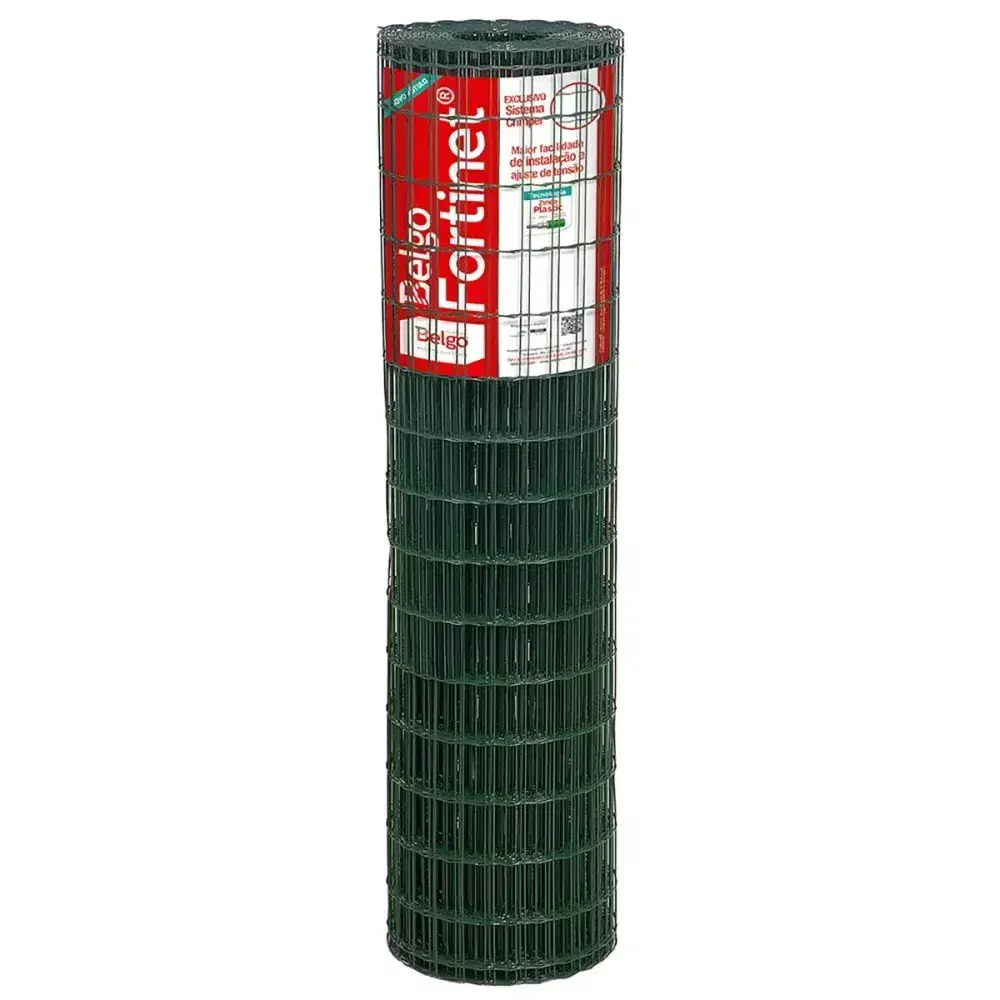 Tela fortinet 25M soldável revestida 5X10MM Belgo — fotografia 2