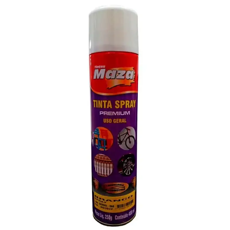 Tinta spray branco fosco 400 ML 250 GR 23850 maza — fotografia de referência