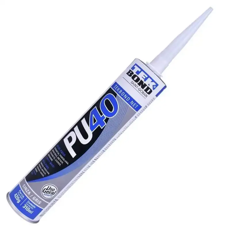 Adesivo selante silicone PU40 cinza 420G 310ML Tekbond