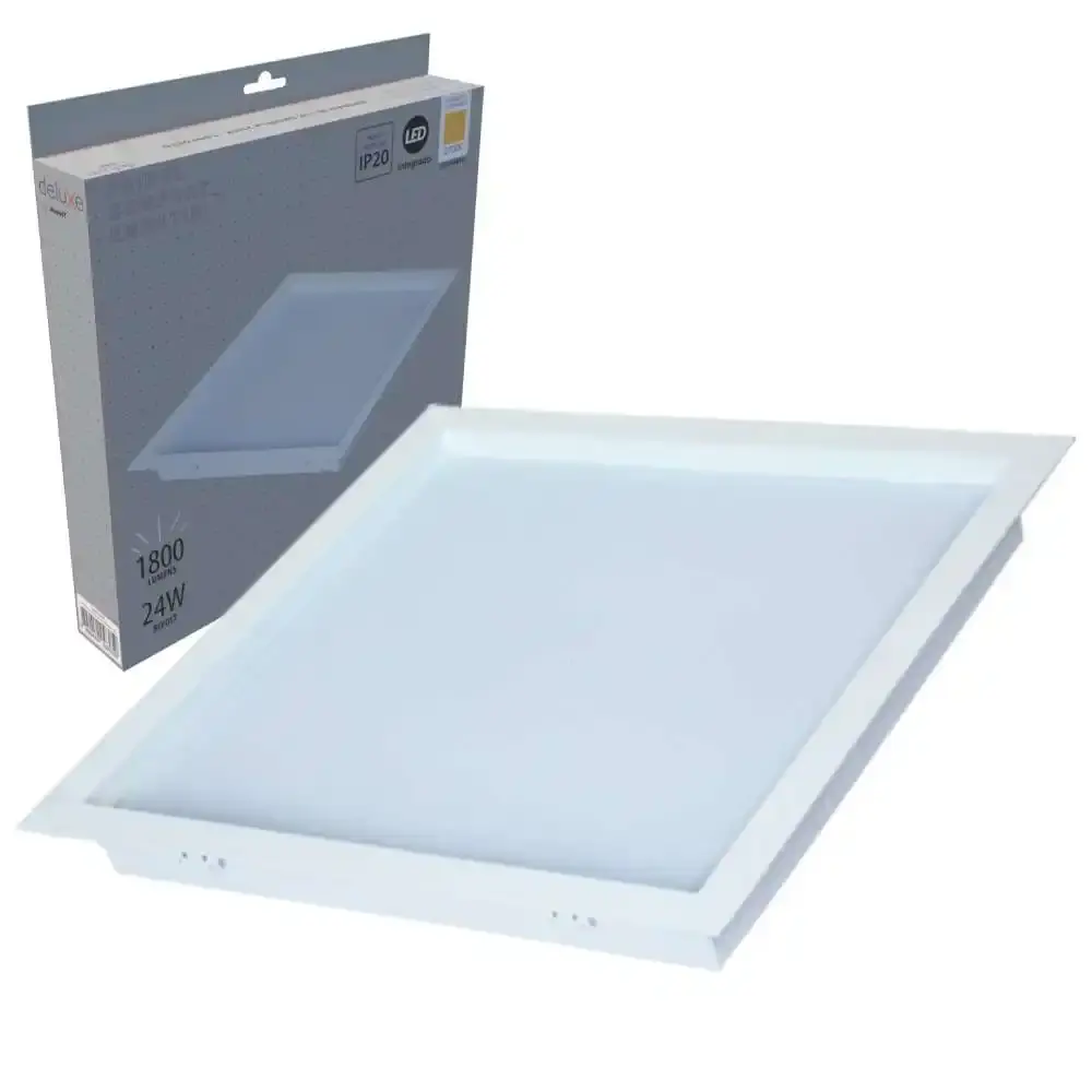 Painel led plafon embutir 24W 2700K luz amarela bivolt Avant
