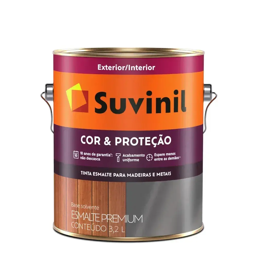 Esmalte cor e proteção acetinado base C2 3,2L suvinil Suvinil Selfcolor — fotografia 2